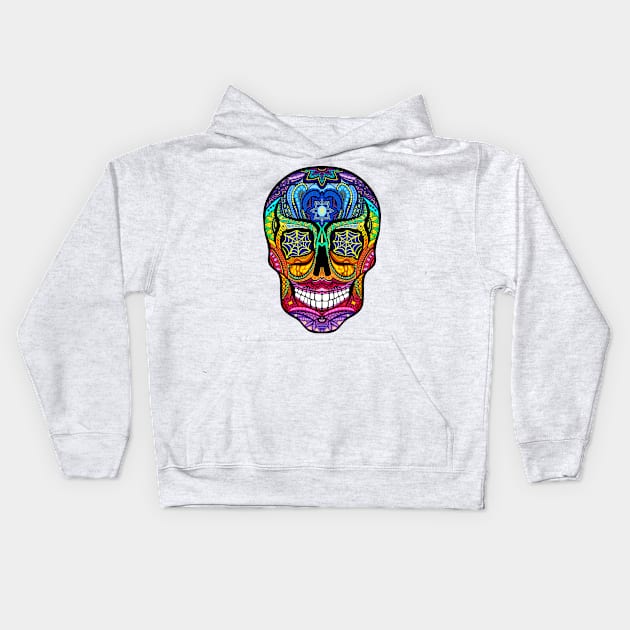 Caveira Mexicana Kids Hoodie by Medita na Cor